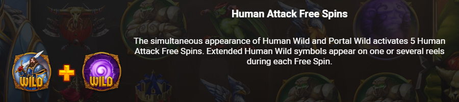 Human Attack Free Spins